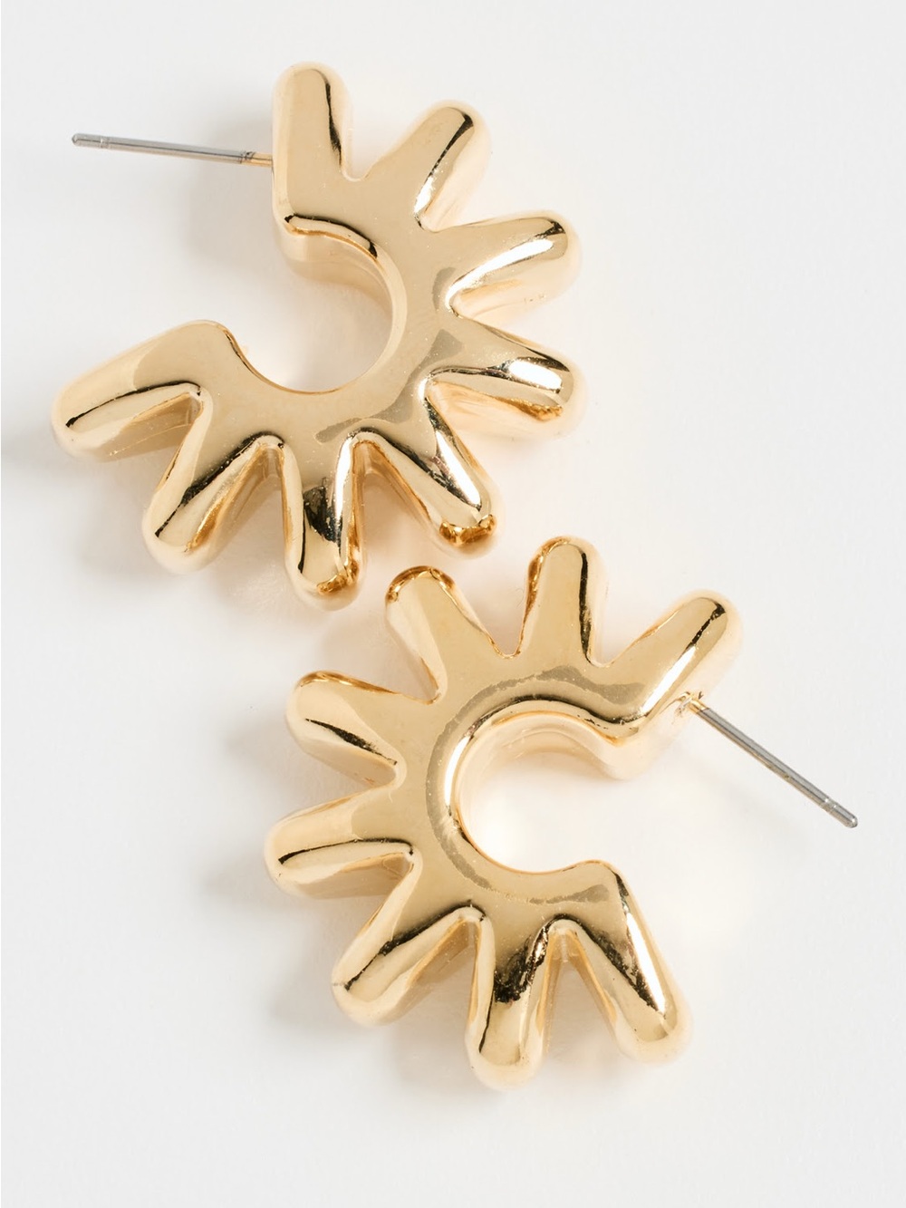 Brinker & Eliza Gear Hoops, Gold